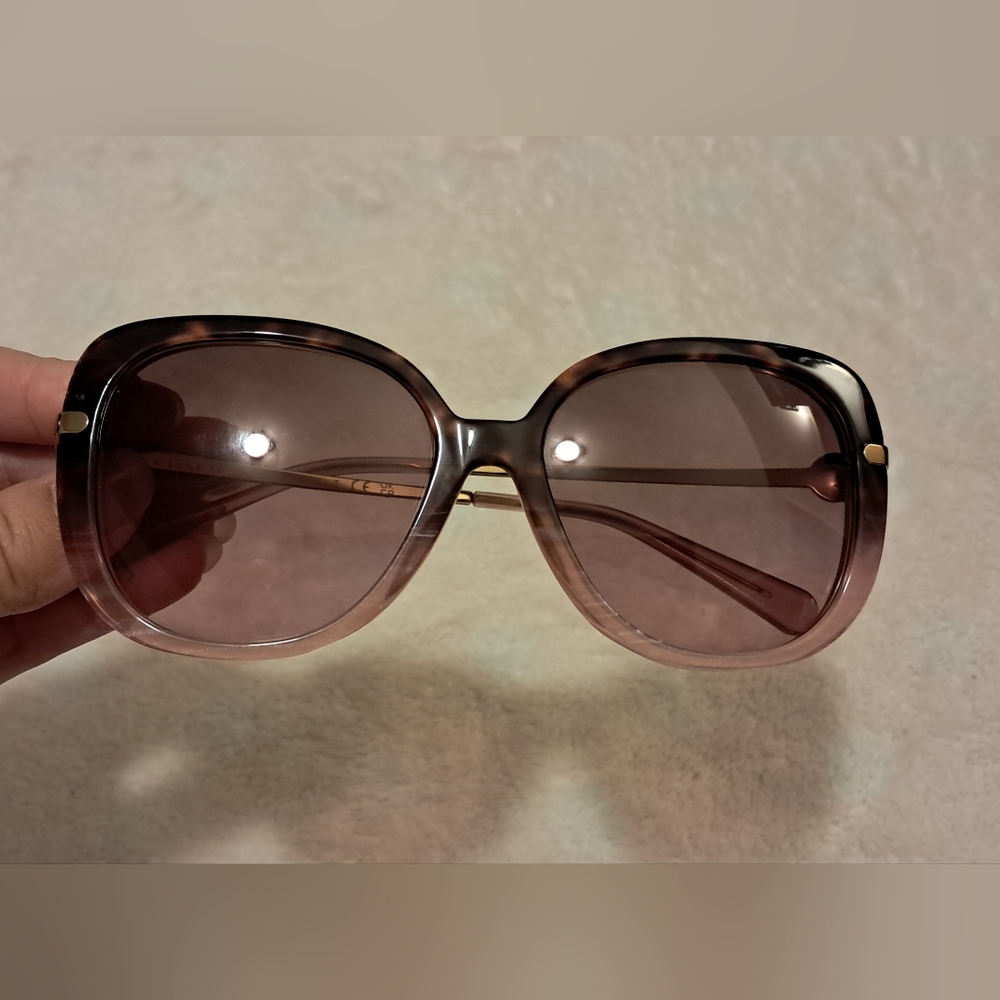 Coach Women's Sunglasses With Case & Cloth- Rose Gradient - Picture 3 of 10